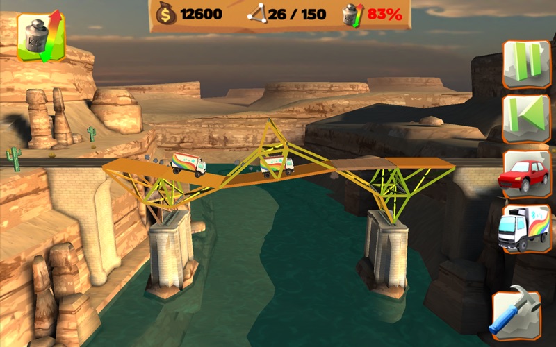 bridge constructor playground iphone screenshot 1