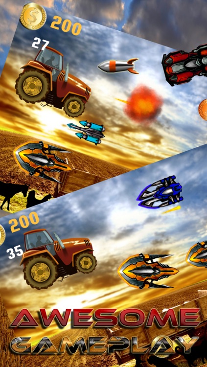 A Farm War Combat Run: Free Speed Tractor Shooting Game