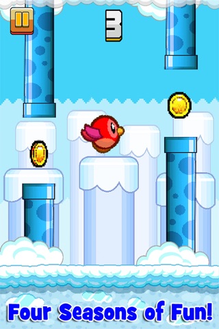 Flappy Feathers - Wings & Missiles screenshot 3