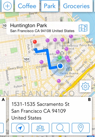 Betwixt – Local search for meeting in the middle screenshot 3