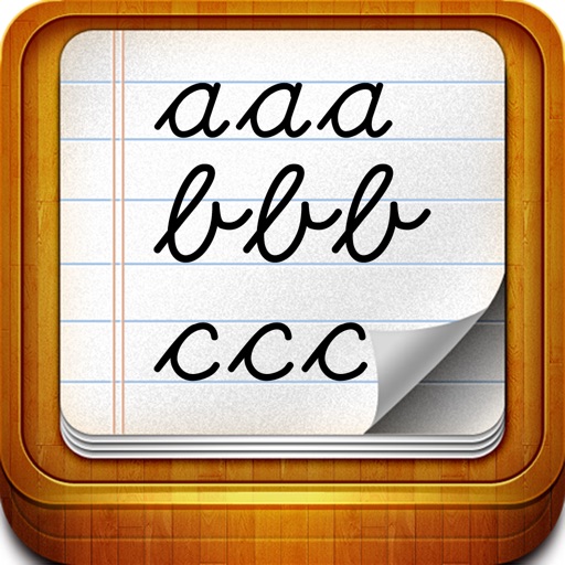 Handwriting worksheets for children: Learn to write the letters of the alphabet in script and cursive Icon