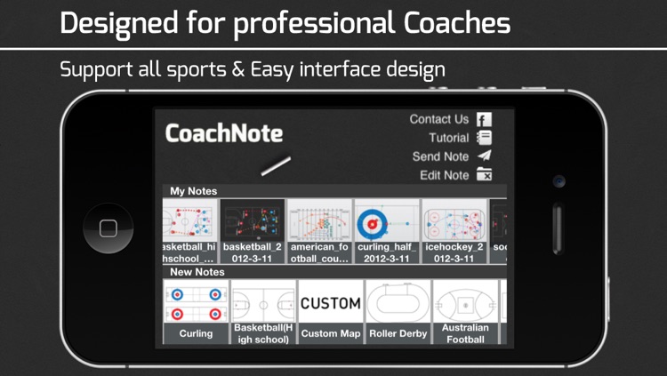 CoachNote : Sports Coach’s Interactive Whiteboard