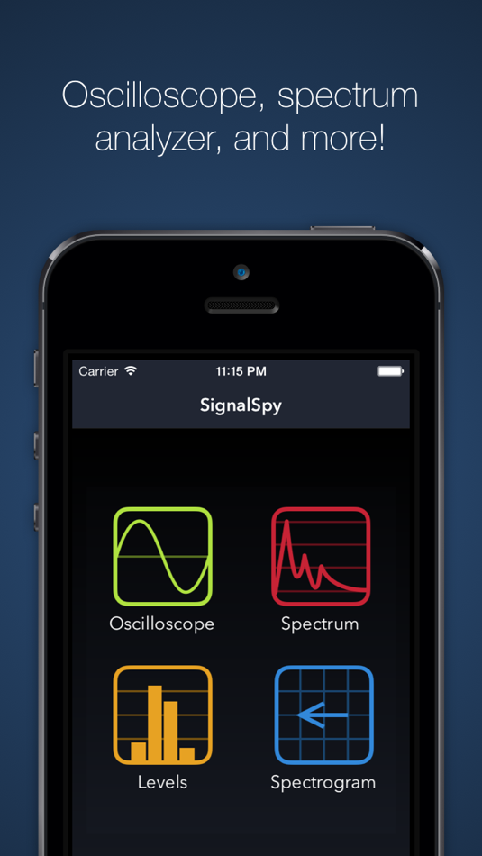 SignalSpy - Audio Oscilloscope, Frequency Spectrum Analyzer, and more - 1.0 - (iOS)