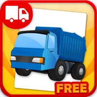 Trucks Flashcards Free  - Things That Go Preschool and Kindergarten Educational Sight Words and Sounds Adventure Game for Toddler Boys and Girls Kids Explorers
