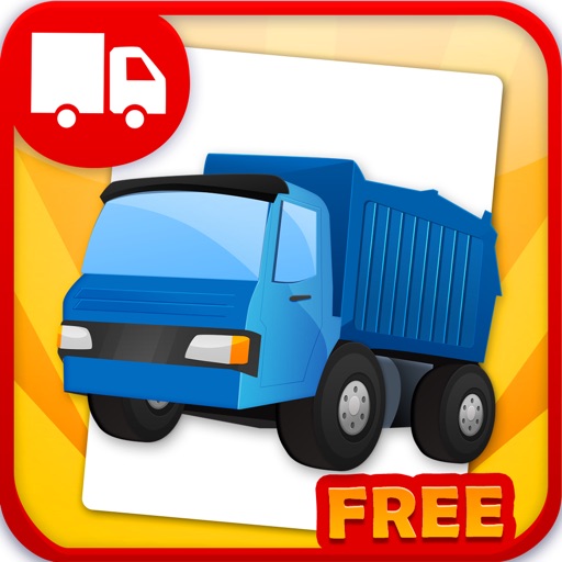 Trucks Flashcards Free  - Things That Go Preschool and Kindergarten Educational Sight Words and Sounds Adventure Game for Toddler Boys and Girls Kids Explorers iOS App