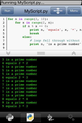 Python 2.7 for iOS screenshot 3