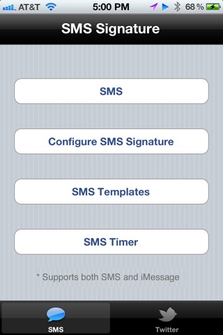 SMS Signature Screenshot 1