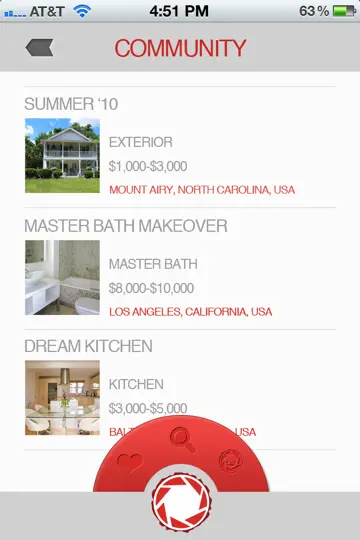 Captura de pantalla de NestPix For Home Design, DIY And Home Improvement en iPhone 4