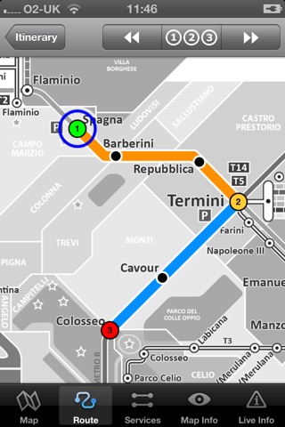 Rome Metro - Map and route planner by Zuti screenshot 4