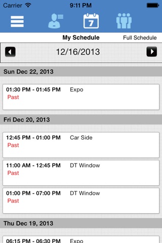 MySchedule for eRestaurant screenshot 2