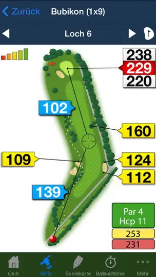 Captura de pantalla de Swiss Golf Bubikon en iPhone 3