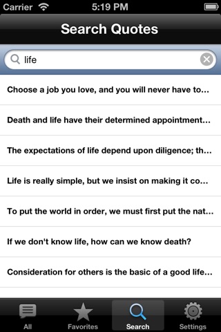 Confucius QuickQuotes screenshot 3