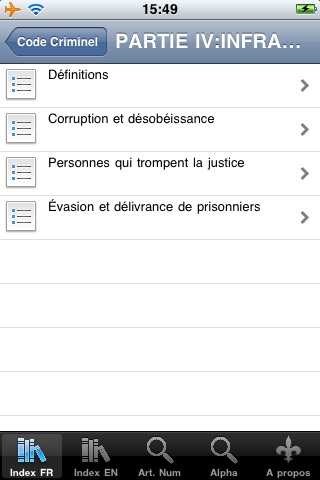 Code Criminel  du Canada - Criminal Code of Canada screenshot 3