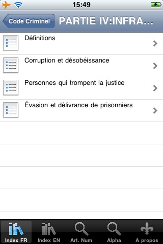 Code Criminel  du Canada - Criminal Code of Canada screenshot 3