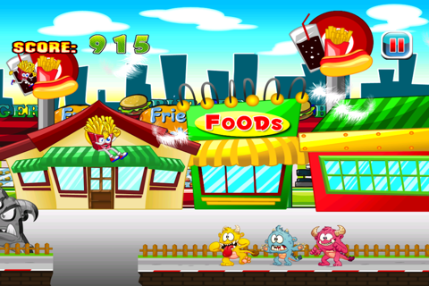 French Fries Happy Day : Street Food Monsters Running Escape screenshot 4