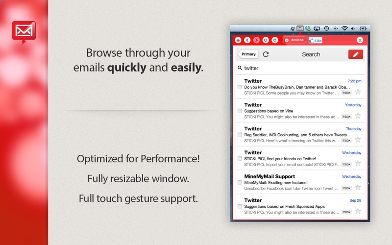 app for gmail - email menu tab iphone screenshot 4