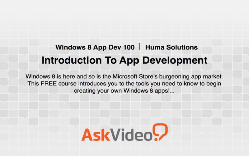 av for windows 8 app dev - introduction to app dev iphone screenshot 1