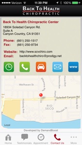 Back to Health Chiropractic Center screenshot #4 for iPhone