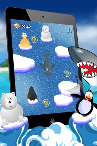 Catch The Little Fish While Riding The Slimy Iceberg - Free Surf Racing Game For Kids screenshot 2