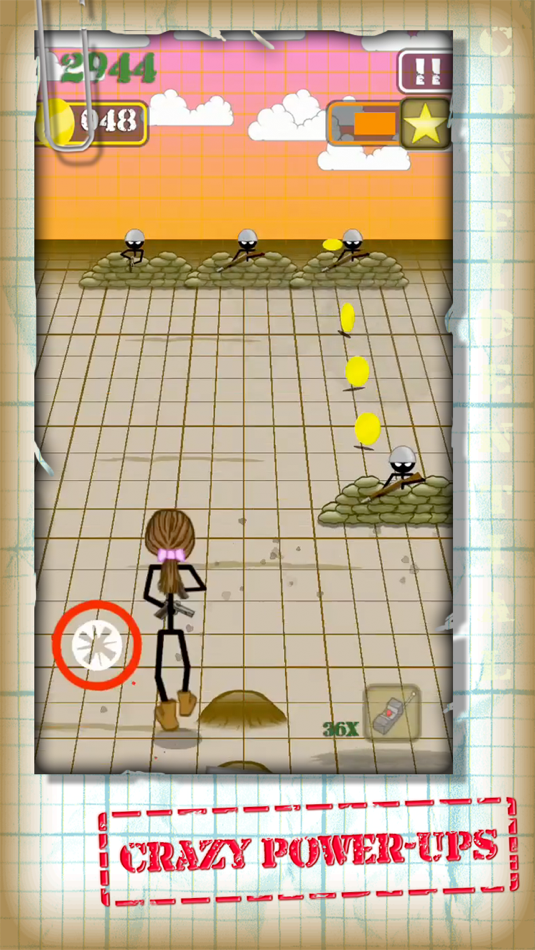 #4. Stickman Run 'n Gun (iOS) By: Dobsoft Studios