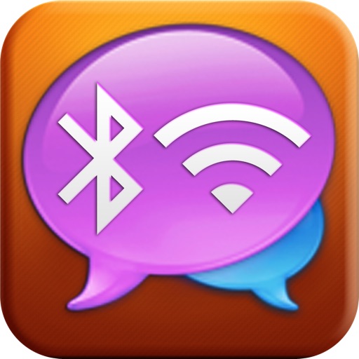 Bluetooth & Wifi Messenger : Chatting with friends without internet between iPhone, iPad and iPod Icon