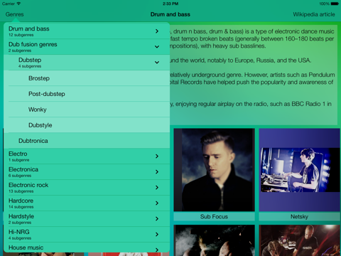 Screenshot #4 pour Electronic Music Guide