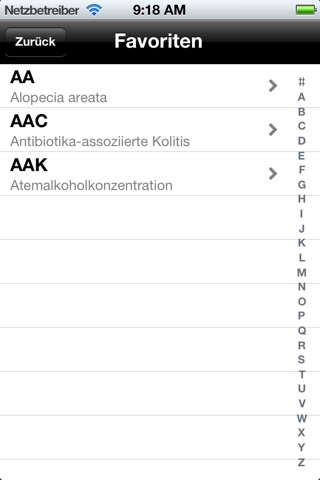 Medizinische Abkürzungen screenshot 4