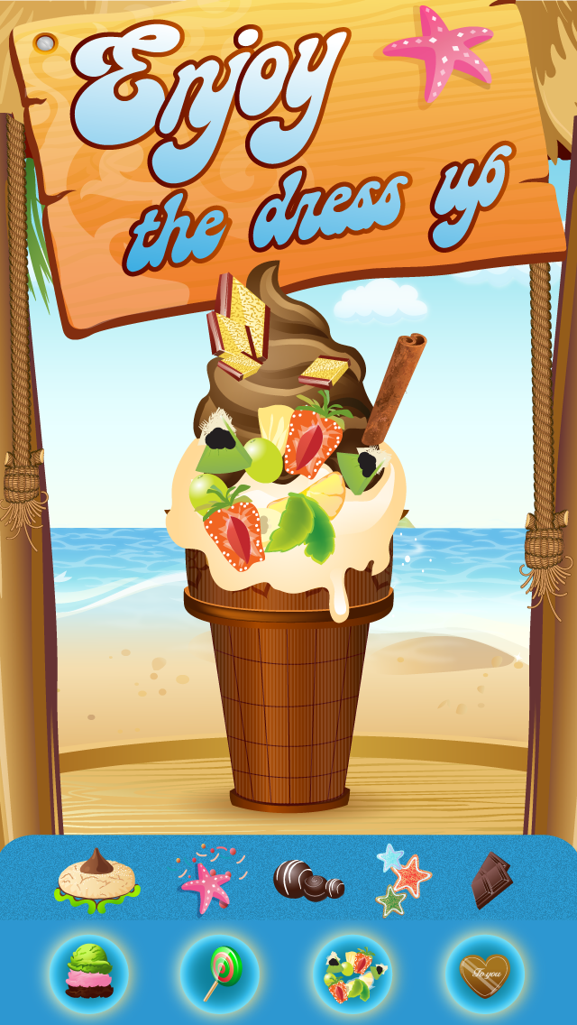 私のフローズンアイスクリームサンデーメーカー - 仮想キャンディコーンシュガーポップコットンパーティーショップゲーム〜のおすすめ画像4