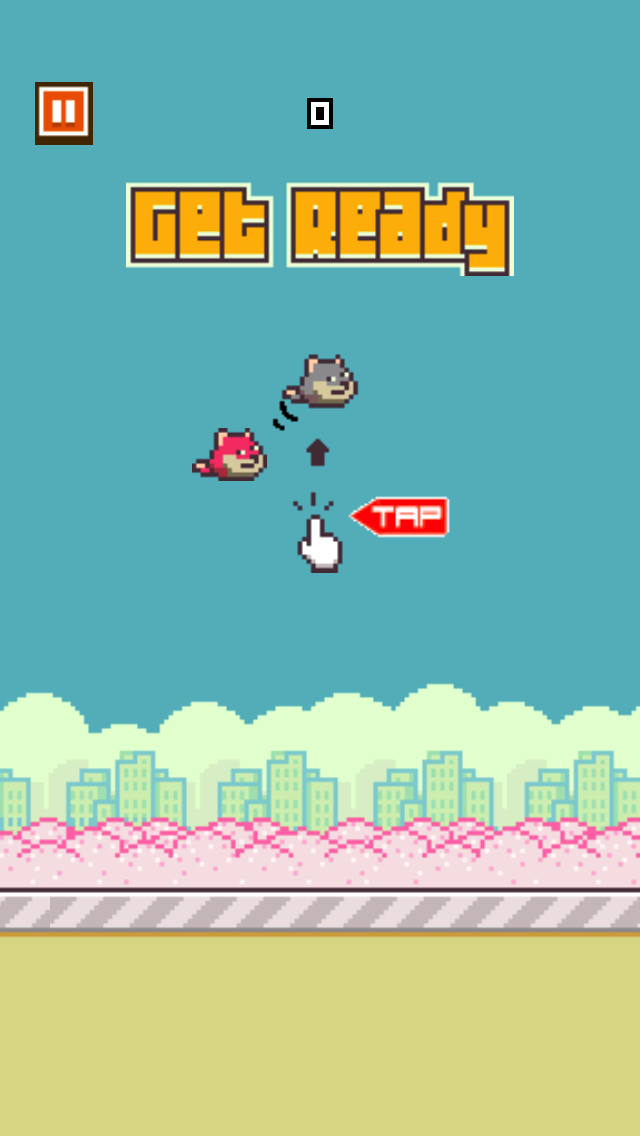 Screenshot #1 pour Fox Fox Jump with Flappy Tail: Flying Tiny Wings like Bird for Addicting Survival Games