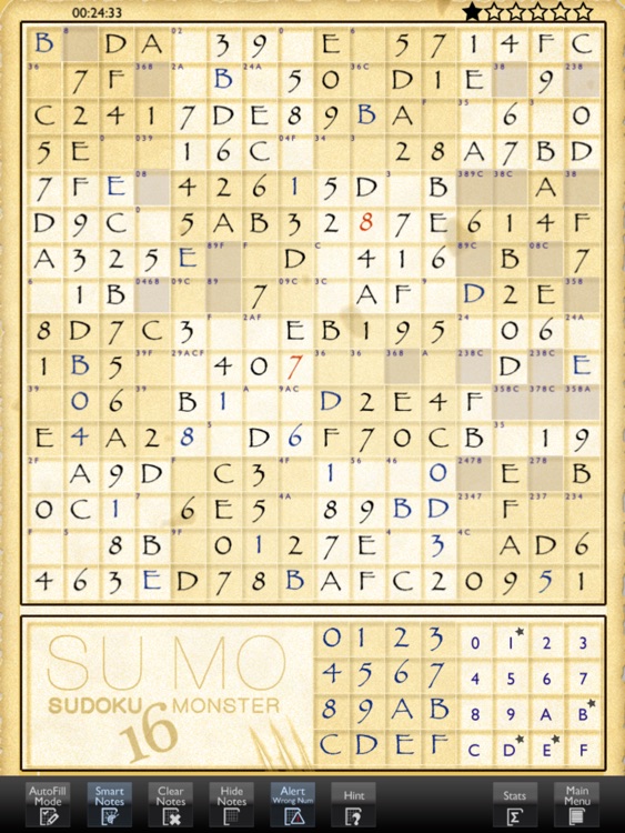Sudoku 16 Monster by Vladimir Kussakov