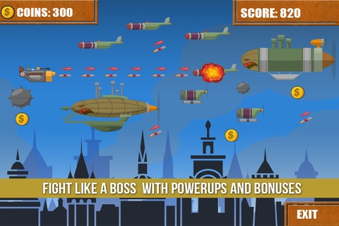 SteamPunk Fighters - A Side Scrolling Fast Shooting Game screenshot 4