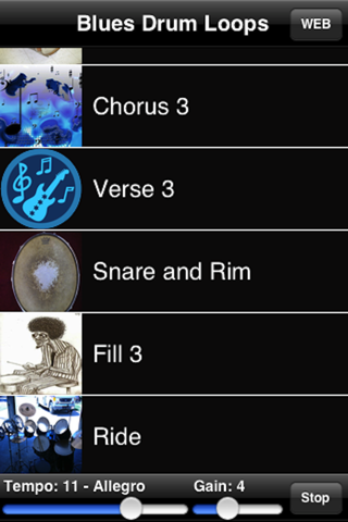 Blues Drum board screenshot 2