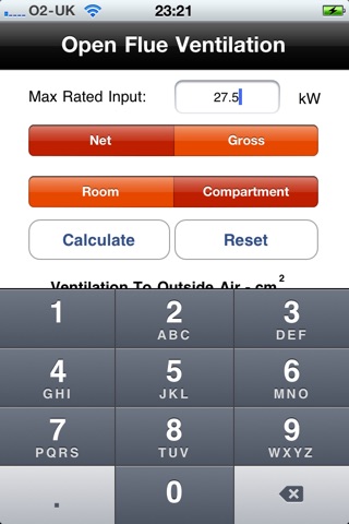 Gas Ventilation Calculator screenshot 2