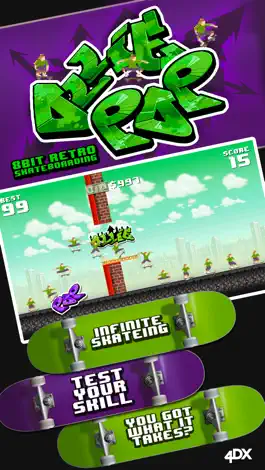 Game screenshot Ollie Pop - 8Bit Retro Skateboarding mod apk