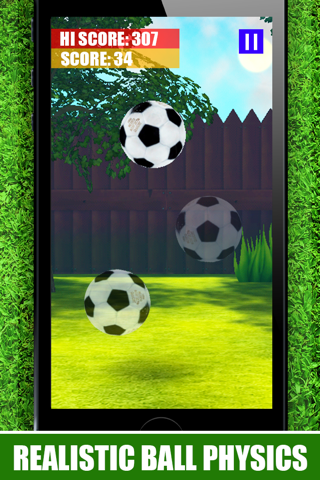 A Keepy Uppy 3D : Kick Ups - The Best Super Soccer Ball Juggling Football Skills Game 2014 screenshot 2