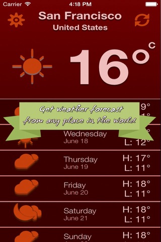 Weather Everywhere Minimalist - Weather forecast quick and simple screenshot 3