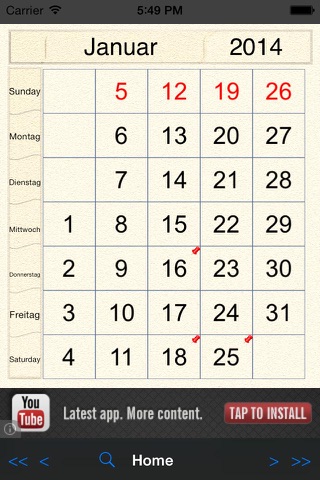 Perpetual-Calendar screenshot 4