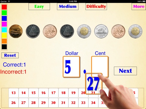 Kids Canadian Coin,(age 6-8) screenshot 4