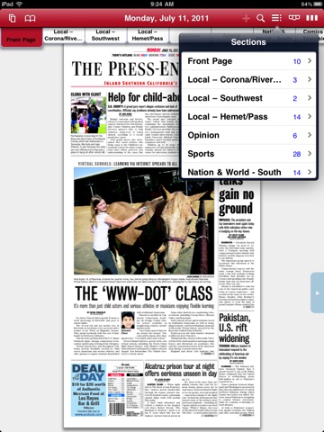 Press-Enterprise P-Edition for iPad screenshot 3