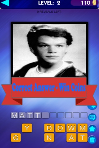 Guess Who Celebrity Quiz - Before They Were Famous Edition - Free Version screenshot 3