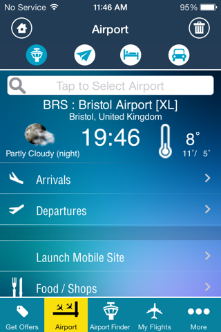 Bristol Airport (BRS) + Radar screenshot 2