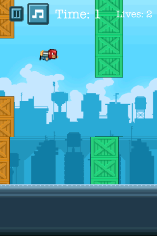 Action of Jet-pack Man - Fun Easy Physics Tap Jump 8-Bit Pixel Adventure For Kids screenshot 3