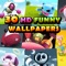 30 HD Funny Wallpapers contains 30 outrageously cute wallpapers rendered specially in high definition for iPad