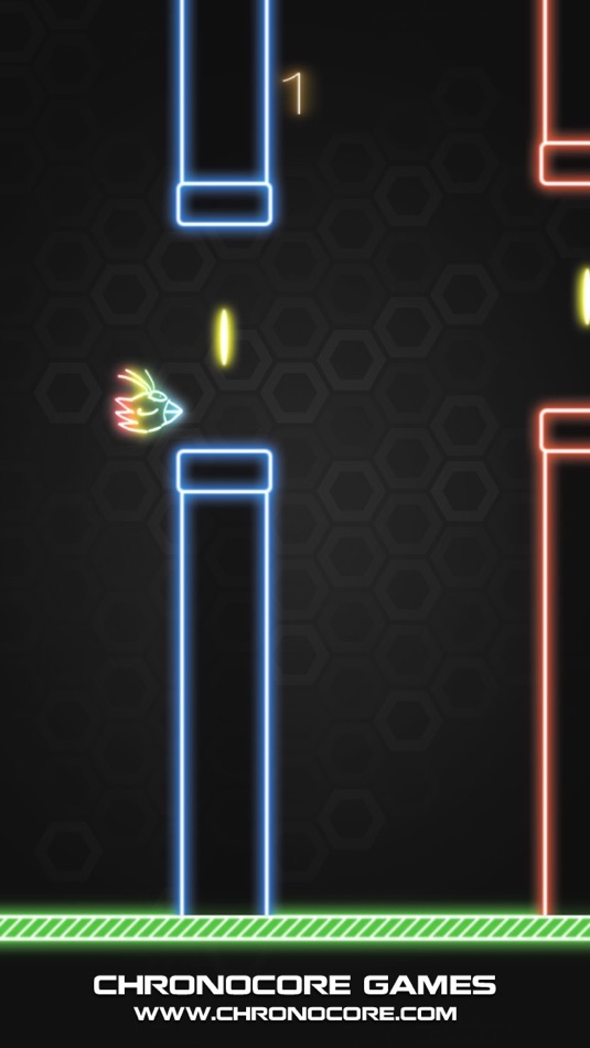 #4. GeoBird - The tiny story of the neon bird extended (iOS) 由: Stefan Kogler