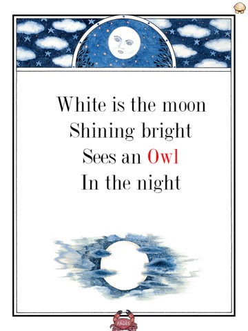 White is the Moon, a bedtime story that introduces kids to the natural course of a day; by Valerie Greeley. (iPad Lite version; by Auryn Apps) screenshot 2