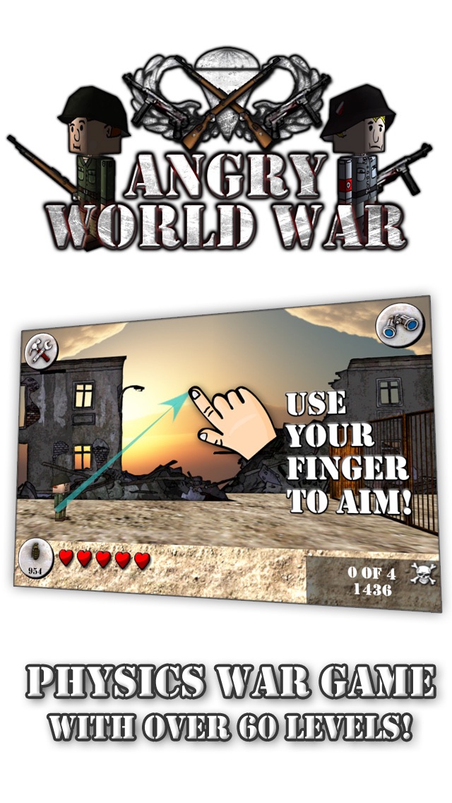 Angry World War 2 FREEのおすすめ画像1