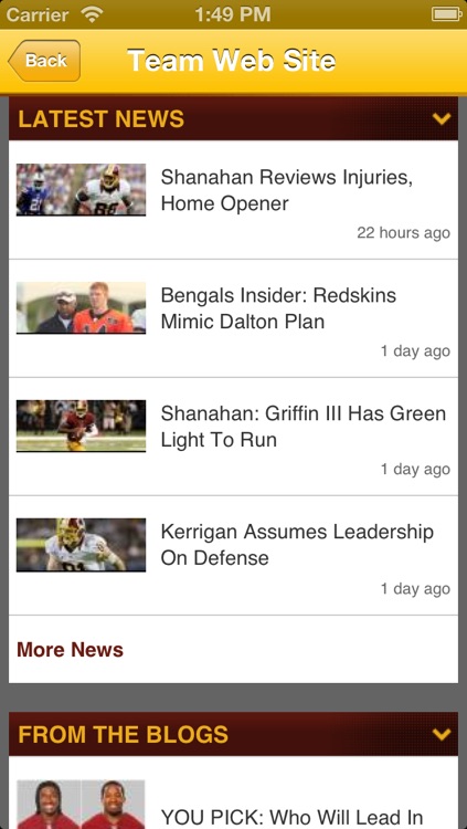 Redskins Fan Static screenshot-3