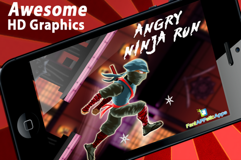 Angry Ninja Run - Free Multiplayer Running Game screenshot 2