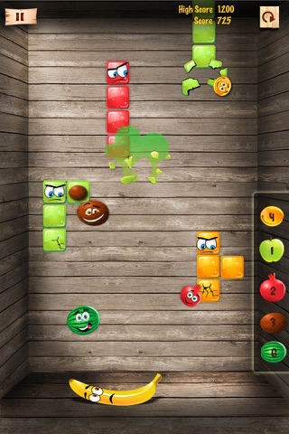 Fris: Cute Fruits saga against angry Blocks screenshot 3