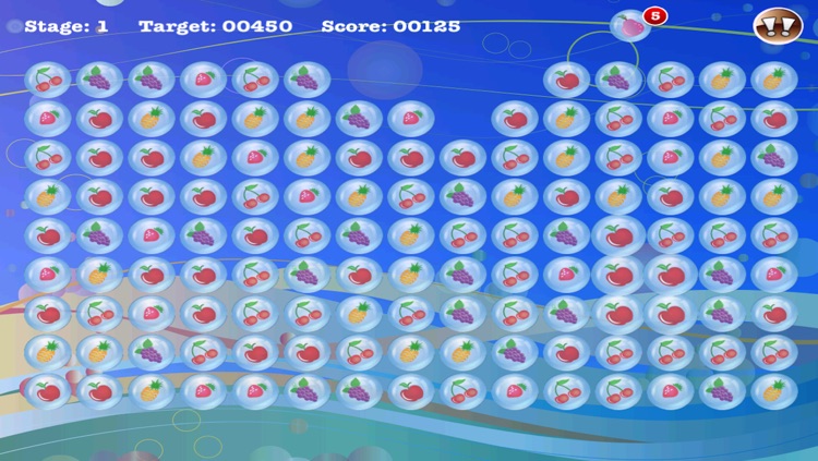 Popstar Fruit Bubble Match